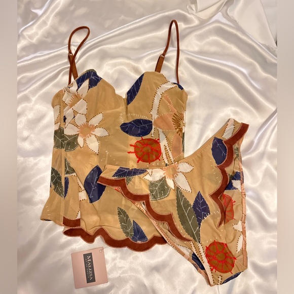 La Perla Other - La Perla Floral Set, corset and panties.